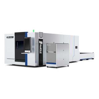 Machine de coupe laser à fibre CNC fermée avec table d'échange